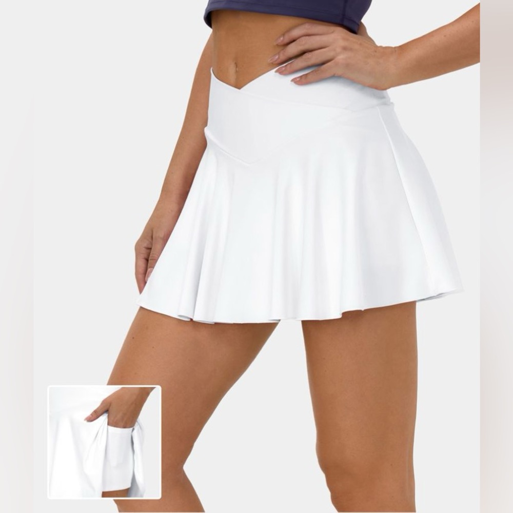 NWT Cloudful™ Air Fabric High Waisted Crossover Side Pocket Flare Tennis…
